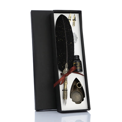 Retro Vintage Kalligraphie Feder Dip Stift Brunnen Stifte Schreiben Tinte Set Kreative Schreibwaren Quill Stift Kunst Liefert Handwerk Geschenke.