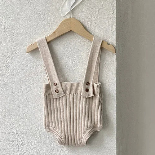 2024 neue Herbst Neugeborenen Baby Mädchen Jungen Stricken Bodys Ärmel Einfarbig Gestrickte Infant Baby Overall Baby Kleidung