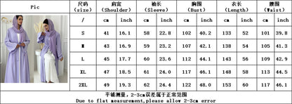 Ramadan Open Muslim Kimono Abaya Dubai Turkey Islam Arabic Abayas For Women Hijab Dress Kebaya Robe Femme Musulmane Kaftans.