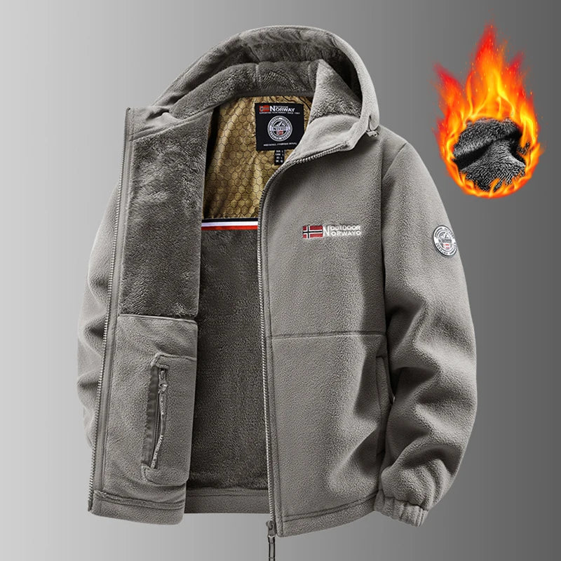 Outdoors Winter Polar Fleece Jacket Men Thermal Fleece Tactical Sports Coat Militar Softshell Hiking Outdoor Army Jackets.