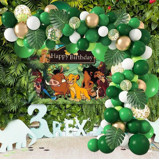 108 Stück König der Löwen Luftballons Bogen Girlande Kit Latex Luftballons liefert die Löwen könig Thema Jungen Baby Geburtstags feier Dekorationen.