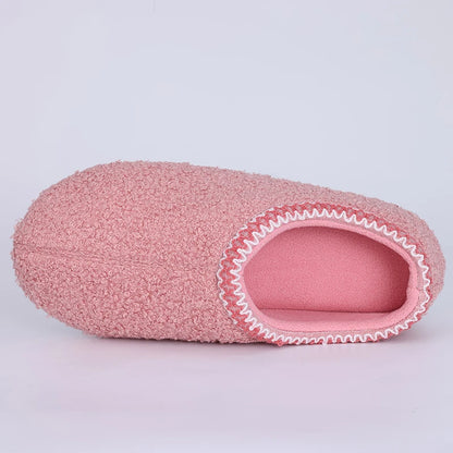 Litfun Soft Women Slippers Winter Warm Fashion Casual Slippers Outdoor Wear-resistant Rubber Sole Shoes Indoor Flat Women Shoes.