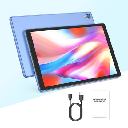 BAKEN 10-inch Tablet, Quad-core Processor, 4 (2+2)GB ROM + 32GB RAM, 1TB Expandable Memory, Wi-Fi 6, Bluetooth, Google Play GMS.