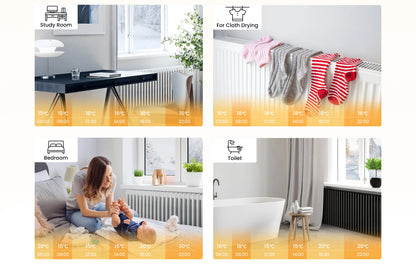 GIRIER Tuya Smart Radiator Thermostat, ZigBee Thermostatic Radiator Valve, Mini TRV for Heating, Works with Alexa Google Home.