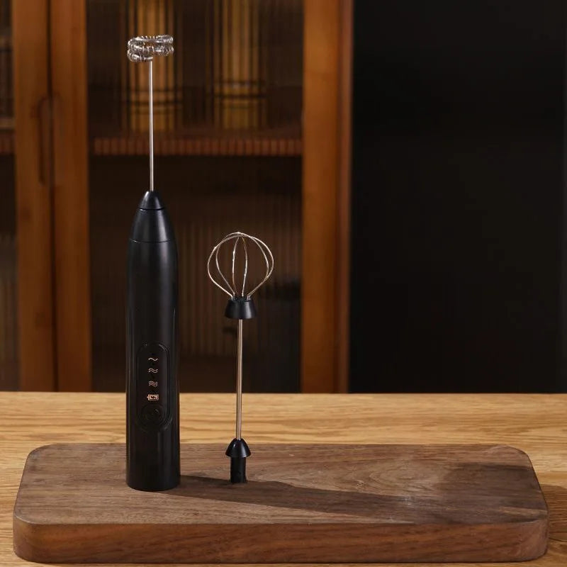 2-in-1 multi-function USB Rechargeable Electric Egg Beater Baking Mixer Milk Frother Kitchen Gadgets Coffee Stirrer Tools Dining.