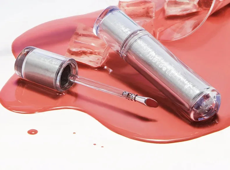 Judydoll Lip Glaze Mirror Shine Watery Lipstick Non-Stick Cup Long Lasting Moisturising Lip Tint Waterproof Makeup Cosmetics