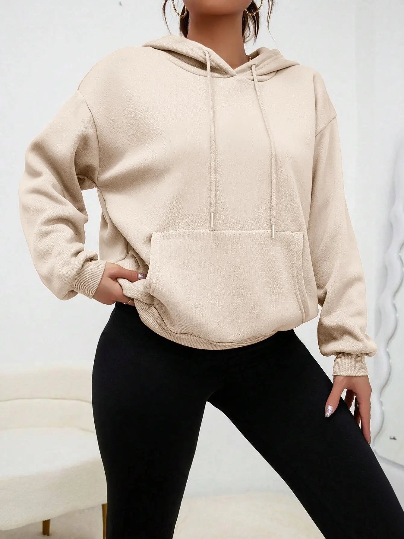 Graffiti Linie Bär Einfache Druck Weibliche Hoody Harajuku S-Xxl Sweatshirt Mode Lässig Straße Mit Kapuze Herbst Warme Streetwear Frauen.