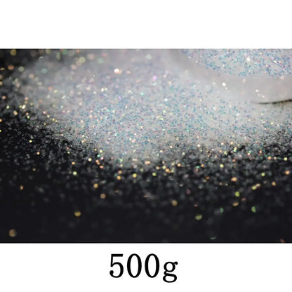 Ultra Fine Colorful Spark - Solvent Resistant White Iridescent Glitter -  - 015 Size, 0.5 mm