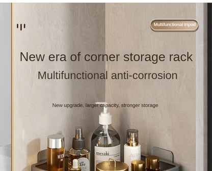 2PCS Badezimmer Regale Küche Lagerung Organizer Kunststoff Shampoo Rack Dusche Regal Bad Zubehör Kein Bohrer Regal