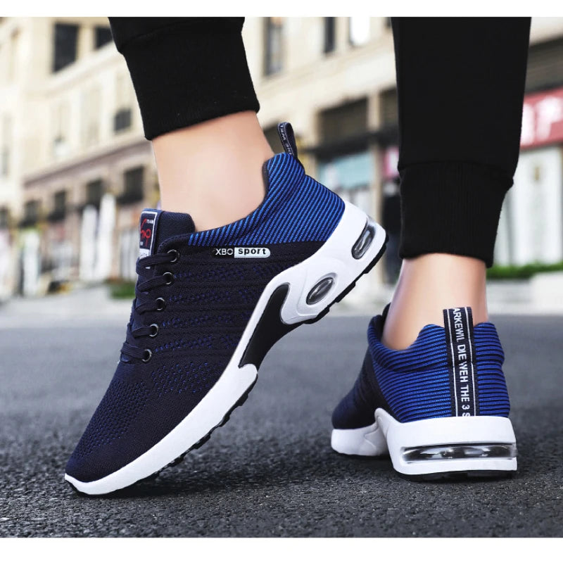 Professional Running Shoes For Men Lightweight Men's Designer Mesh Sneakers Lace-Up Male Outdoor Sports Tennis Shoe.