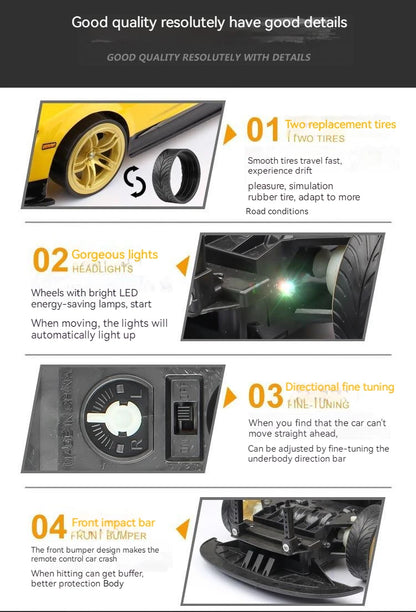 1: 10 4wd 70km/H Remote-Controlled Drifting Car Drifting Wheel Anti-Collision Off-Road Racing Car Remote-Controlled Off-Road