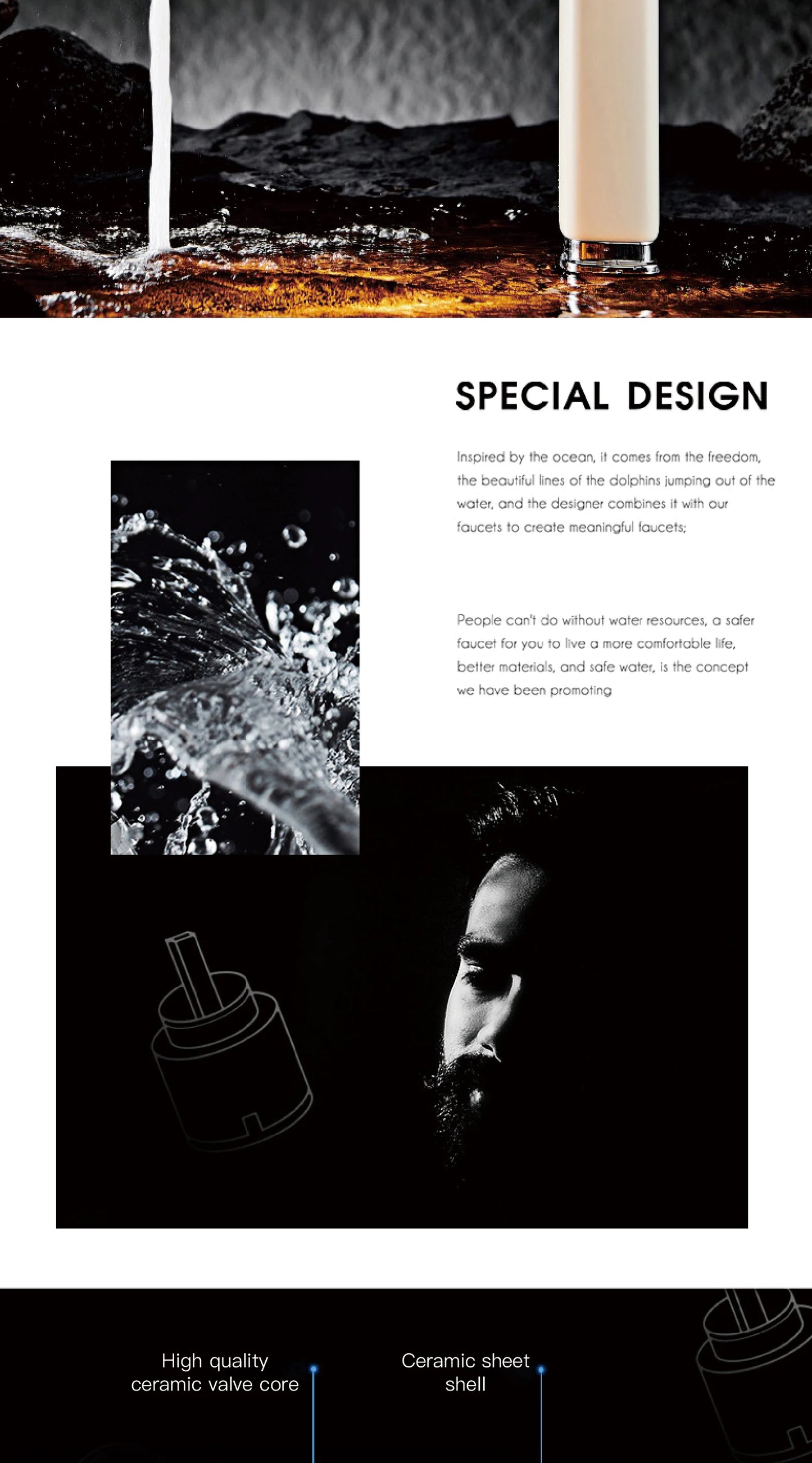 Modern red brass kitchen faucet with single handle and single hole ceramic valve core, hot and cold water pull-out sink Mixer