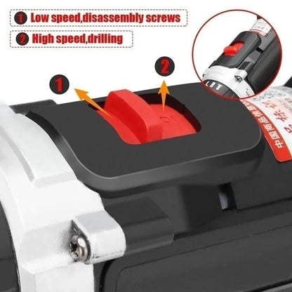 21V Akku-Schlagbohrmaschine Elektroschrauber Elektrischer Bohrhammer Mini Wireless Handbohrmaschine Lithium-Ionen-Akku Elektrowerkzeuge