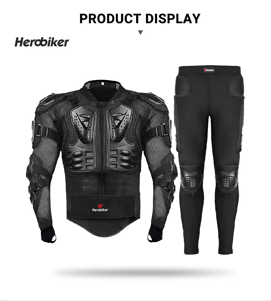 5XL Motorcycle Jackets Men's Full Body Armor Protection Jackets Motocross Enduro Racing Moto Protective Equipment Clothes.