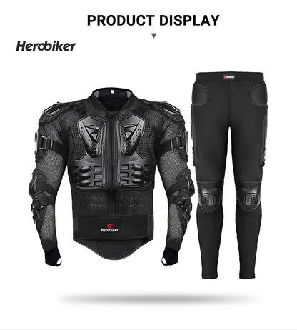 5XL Motorcycle Jackets Men's Full Body Armor Protection Jackets Motocross Enduro Racing Moto Protective Equipment Clothes.
