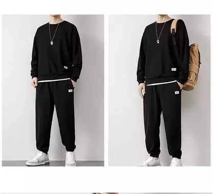 Loose Men's Long Sleeve Hoodie And Pants Set Spring Autumn New Style Casual Sports Youth Loose Fit Male Fashion Outfit