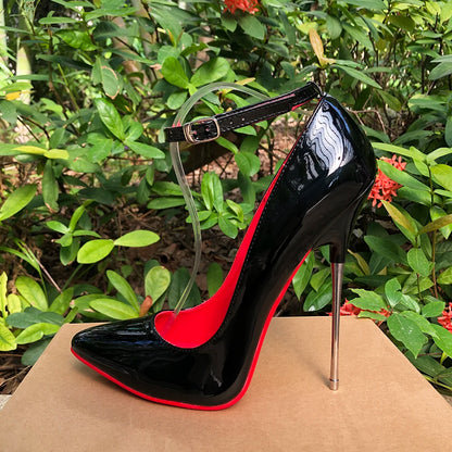 Customize 16cm Extreme Metal High Heels Stilettos Sexy Women Solid Black Red inside Pumps Party Unisex Man Shoes Crossdresser.