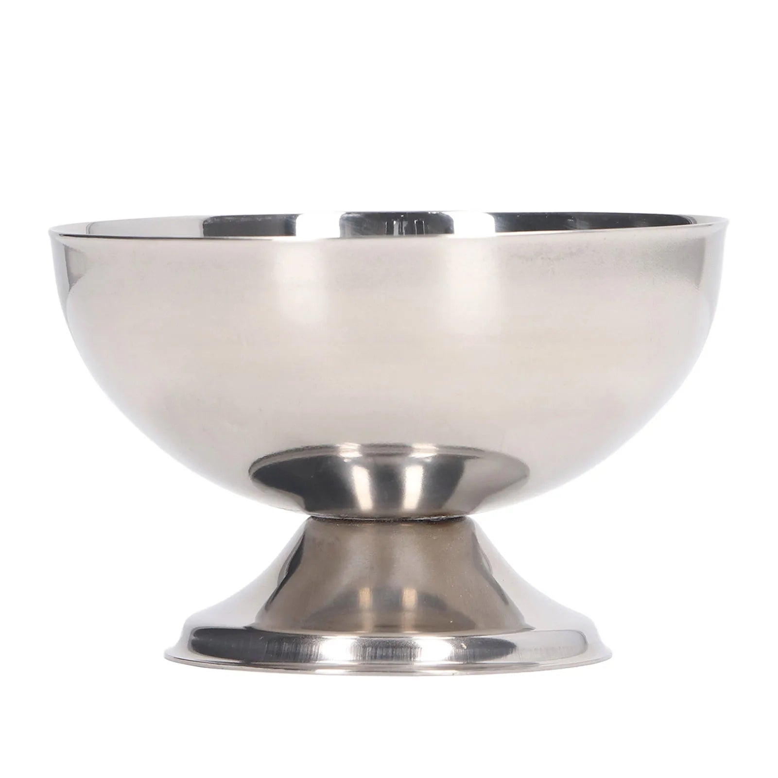 Ice Cream Bowl Stainless Steel Dessert Pudding Bowls Sundae Salad Serving Dip Bowl Trifle Tasting Bowls with Fork for Home Hotel.