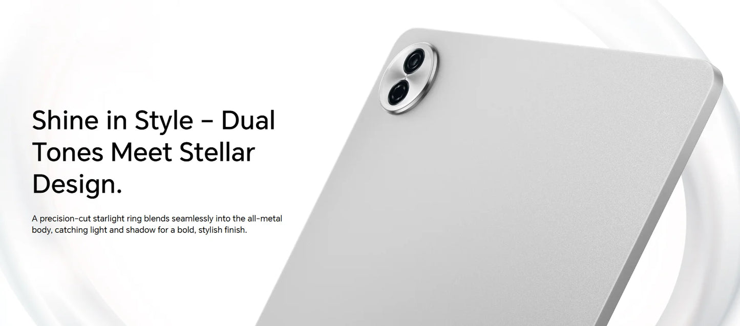 HONOR Pad 10 Tablet 8GB+256GB,12.1-inch 120Hz 2.5K(2560*1600) Display,Snapdragon 7 Gen 3 10100mAh Battery,MagicOS 9.0 (Android 15),8MP camera,WIFI 6,Bluetooth 5.3.