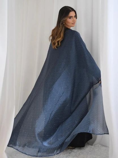 Women Arabic Eid Muslim Dubai Abaya Luxury hot diamonds Hijab Dress Kimono Cardigan Kaftan Robe Femme Islam Clothing Kebaya.