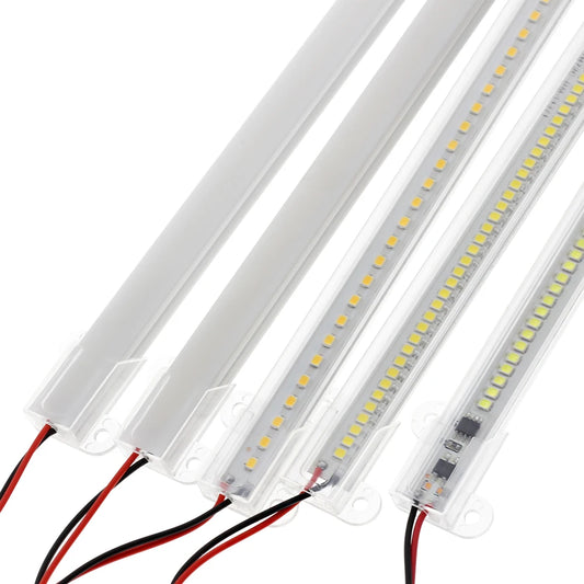 30cm/50cm/60cm LED Rigid Light Strip High Brightness LED Fluorescent Floodlight Tube Bar Industries Showcase Display Lamp 220V.