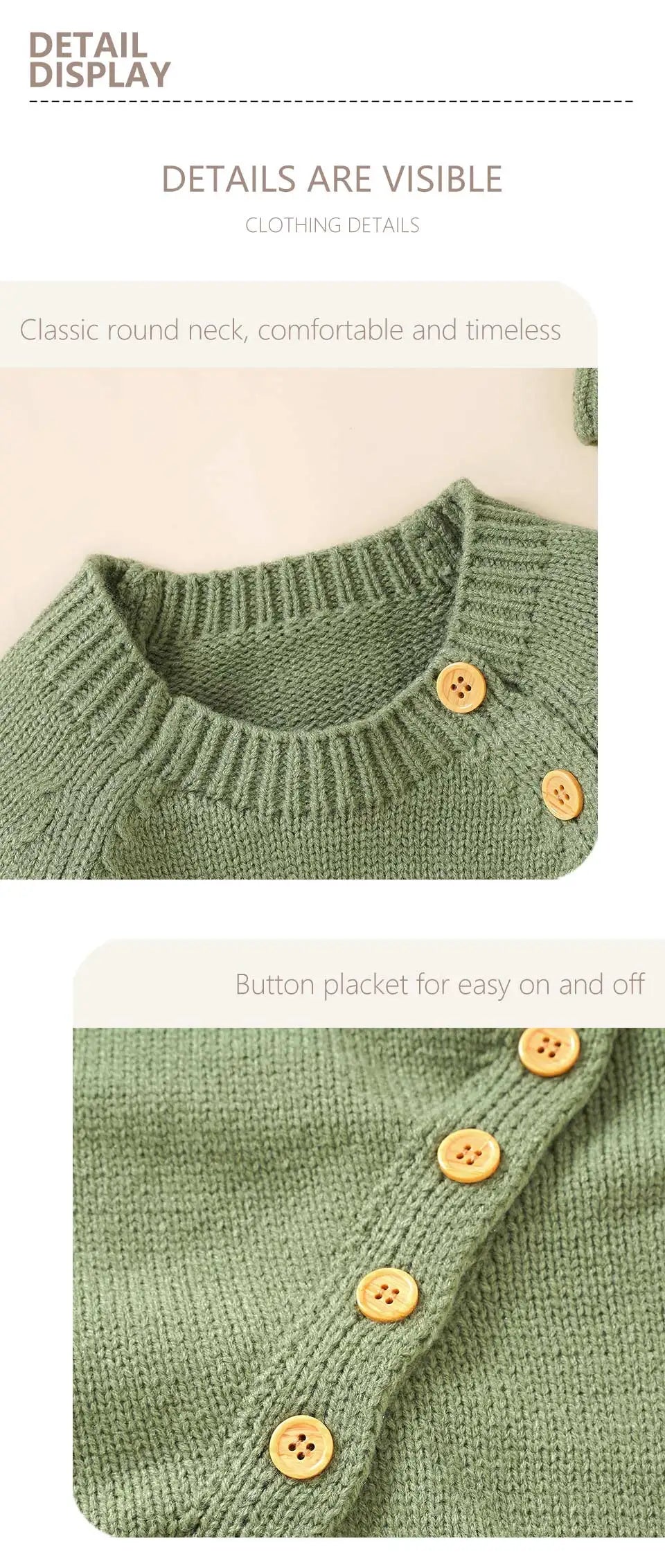 Baby Rompers Knitted Autumn Long Sleeve Newborn Boys Girls Jumpsuits Hats Outfits Sets Winter Solid Infant Netural Overall 0-18m