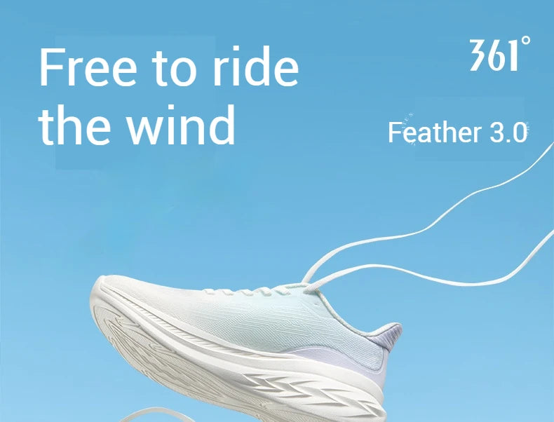 361 Degrees AirFeather 3.0 Women Running Shoes Lightweight Soft Trendy Casual Durable Versatile Stable Female Sneakers 682512219.