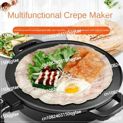 220 V 40 cm Krepp-Pn-Küchengrill, elektrischer Pfannkuchentopf, antihaftbeschichtet