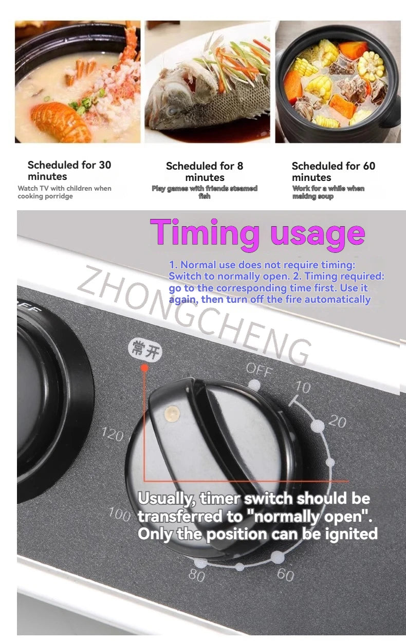 Time-out Wind-proof Gas Stove Double-range Liquefied Gas Stove Desktop Energy-saving Fierce Fire Stove.