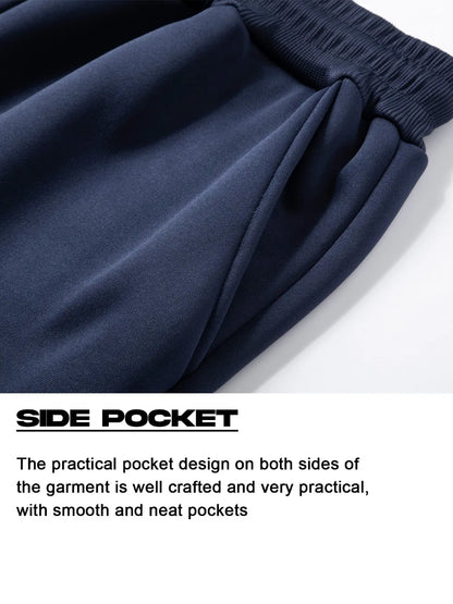 Autumn and Winter Men's Casual Tracksuit High Quality Daily Sports Jogging Suit Half-Zipper Hooded + Sweatpants two-piece Set.