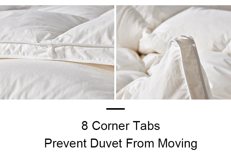 Goodnight Kiss 100% White Duck Down Comforter Lightweight Spring Autumn Blanket Quilt Soft Luxury Warm Winter Duvet Insert.