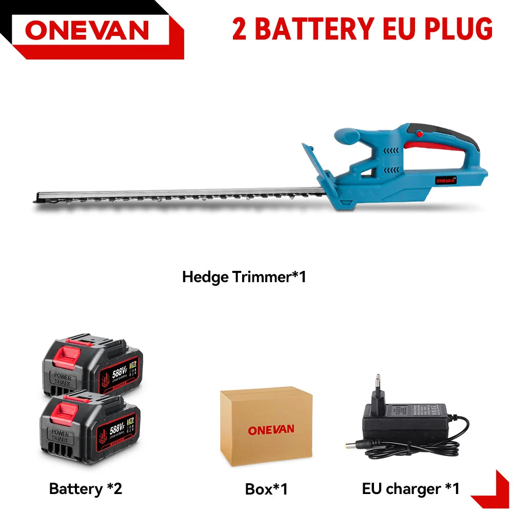 ONEVAN 3000 W elektrischer Heckenschere 20 Zoll 20000 U/min Hochgeschwindigkeits-Schneidwerkzeug für Garten und gewerbliche Lithium-Batterie-Pin von Makita