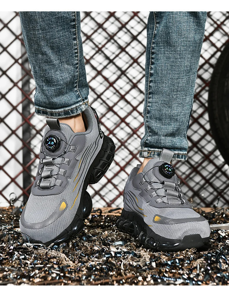 Men's Military Tactical Boots Army Boots Men Side Zipper Military Boots Men Anti-Slip Ankle Boots Work Safety Shoes Hiking Shoe.