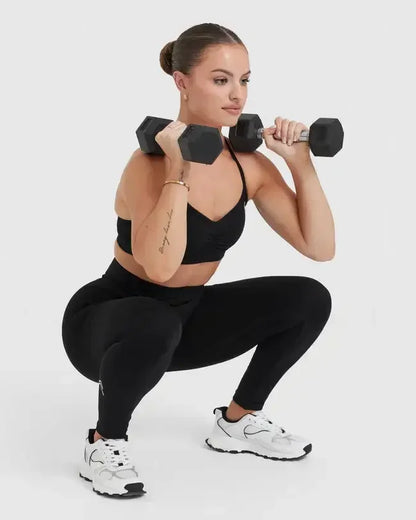 Oneractive Fitness Women Sport Seamless Leggings High Waist Elastic Solid Yoga Leggings Gym Trainning Joggings Pants Female.