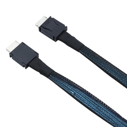 PCIE Oculink SFF 8611 4I To MINI SAS SFF-8611 4I Server Super Speed Cable Data Extension Cable Male To Male Data Transfer Line.