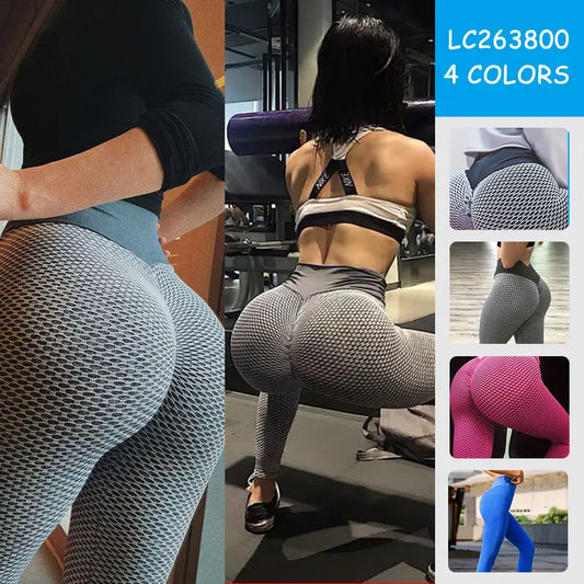 Mode Tik-Tok Damen hoch taillierte enge Sport Workout Butt Lift Yoga hosen Tik Tok Fitness benutzer definierte Leggings für Frauen