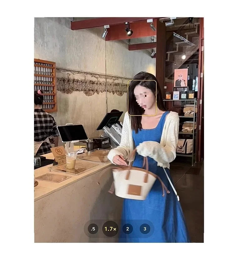 Blue Mist Love Französisches Jeanskleid für Damen, Sommer, einzigartiges Design, Taille, Cinching-Riemen, langes Kleid, elegante blaue Polyesterfaser