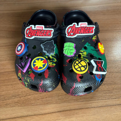 Children Slippers The Avengers Anime Disney Marvel Kawaii Hole Sandals Eva Beach Breathable Shoes Outdoor Non Slip Comfort Gifts
