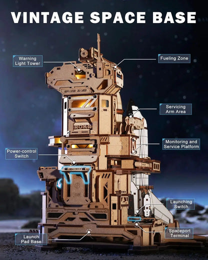 Robotime Rokr 3D Wooden Puzzle Space Shuttle Model Kits For Adults To Build STEM Toy Gift LKA02.