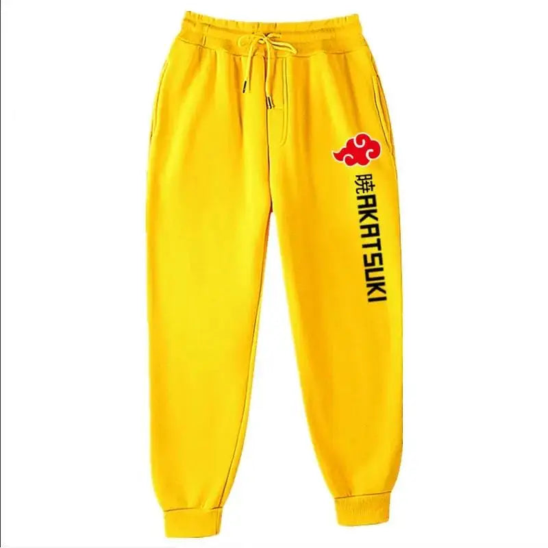 Fashion Print Men's Women's Jogging Hip Hop Pants Street Clothing Hot Selling Anime Pants Akatsuki Fleece Trousers S-3XL.