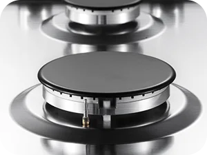 68cm 5-Burner Gas Hob Stainless Steel Gasherd Auto Flame Shield & Dual Fuel (Erdgas/LPG) 10460W Pro Line Built-in/Standherd.