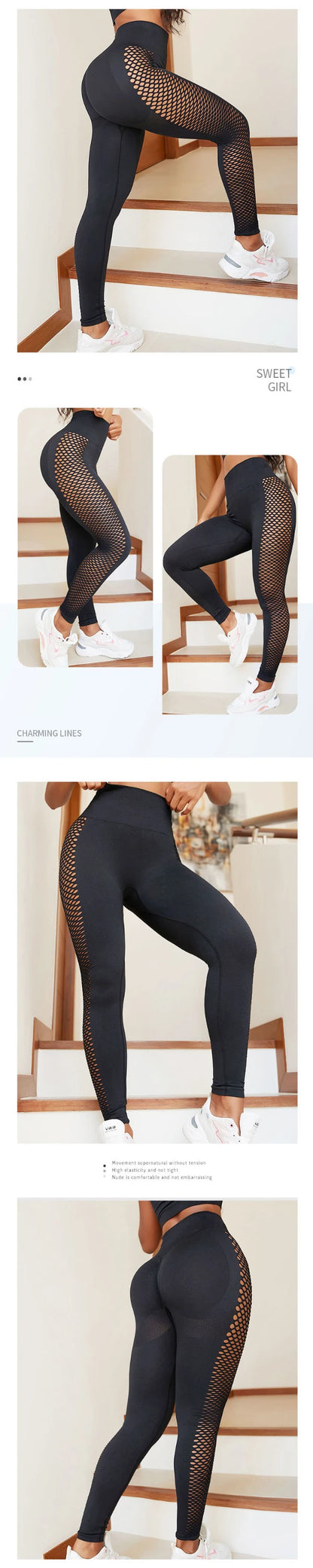 Sexy Leggings Yoga Hosen Turnhalle Hohe Taille Push-Up Fitness Weibliche Leggings Einfarbig Frauen Hosen Sport Strumpfhosen.