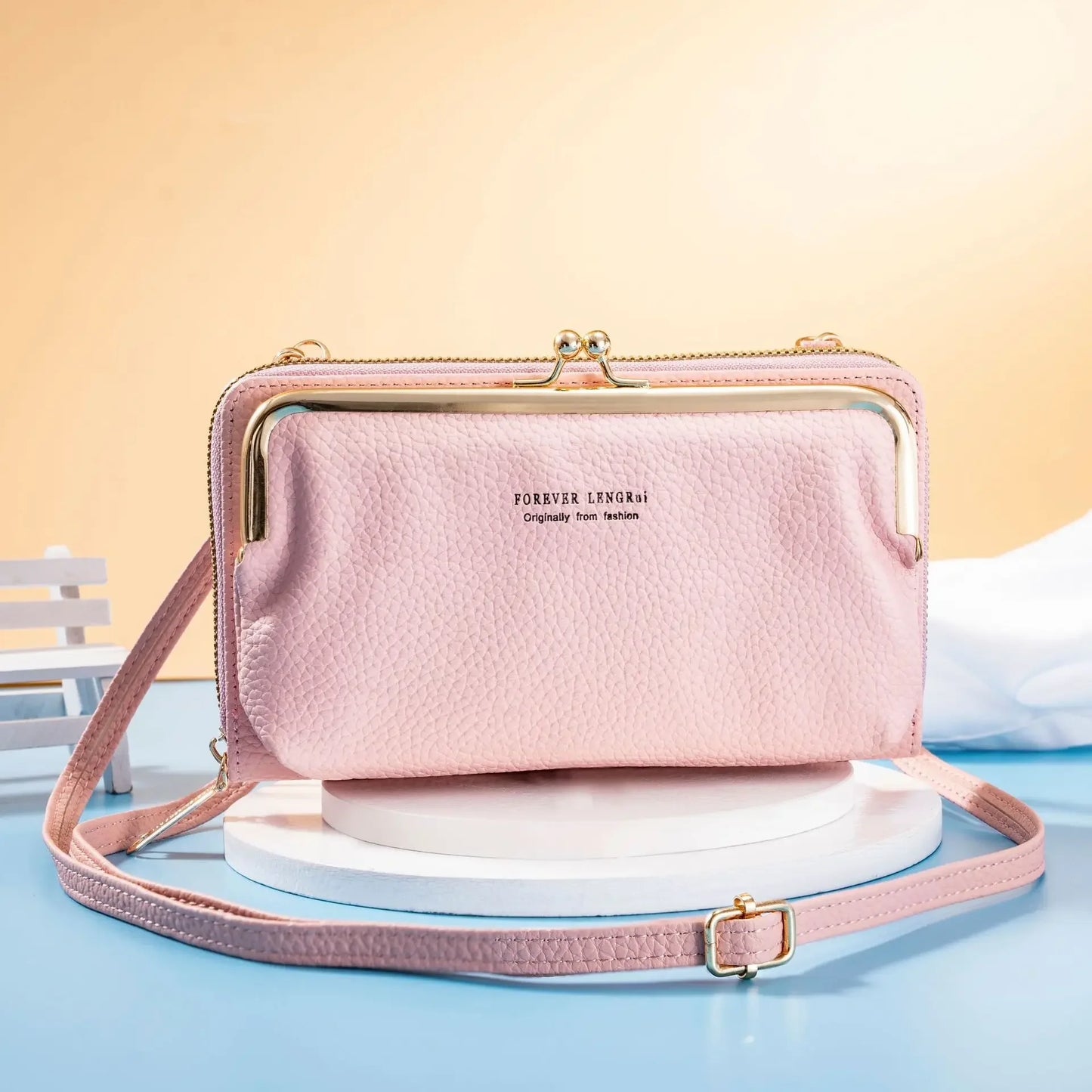 Women's Crossbody Bag Simple and Versatile Coin Purse Large-capacity Long Zipper Mobile Phone Bag Creative Single-shoulder Bag