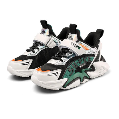 Sport Kids Leather Sneakers Four Season Boys Casual Shoes Non Slip Children Fashion School Walking Running Shoes Size 28-39.