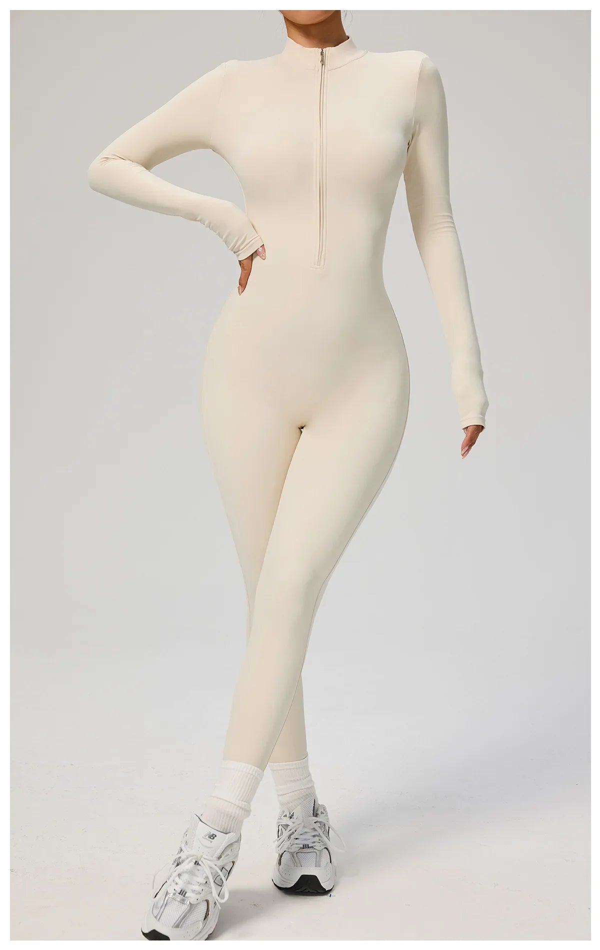 Tianyi High-Intensity Fitness Long-Sleeve Yoga Bodysuit Sensation Tight-Fitting Sportswear for Women Made in China