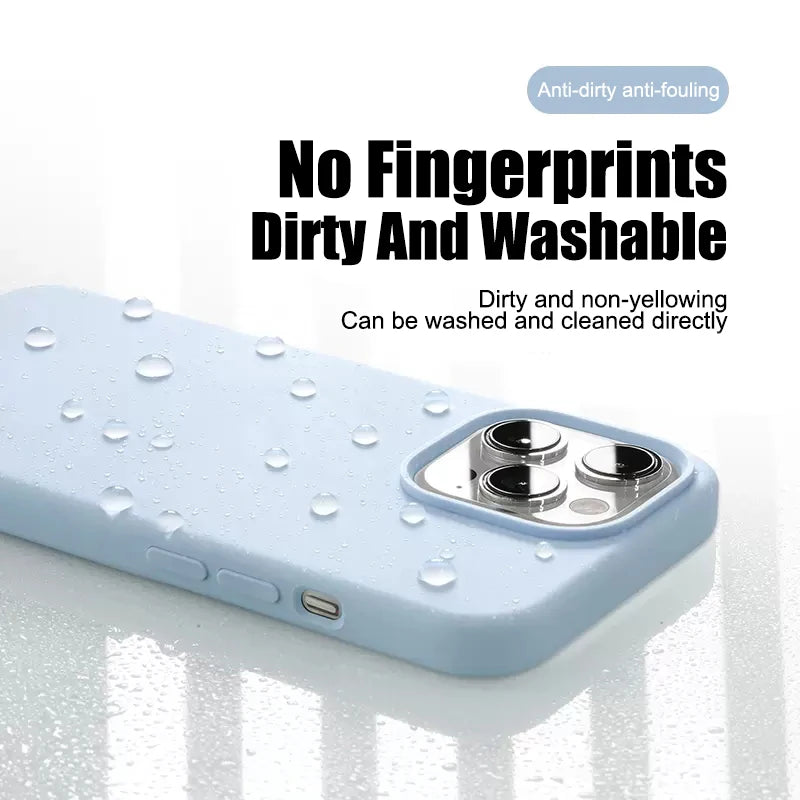 Luxury Liquid Silicone Phone Case for APPLE iPhone 11 13 12 14 15 16 Pro Max Cases for iPhone 15 Plus Shockproof Protector Cover.