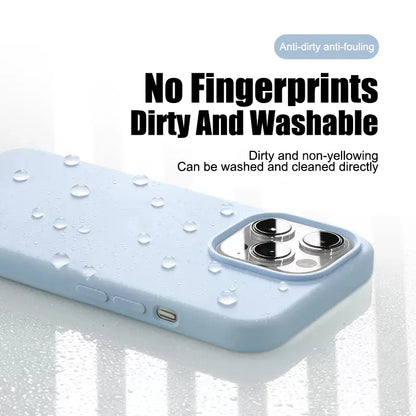 Luxury Liquid Silicone Phone Case for APPLE iPhone 11 13 12 14 15 16 Pro Max Cases for iPhone 15 Plus Shockproof Protector Cover.