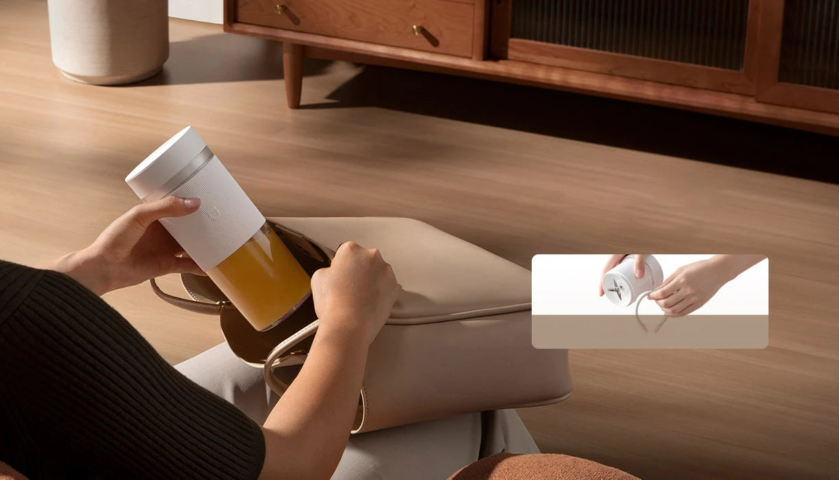 XIAOMI MIJIA Portable Blender,Makes 12 Cups Full Charge,Wireless and Portable,300ML Capacity Mixer Cup Juicer Machine,19,500rpm.