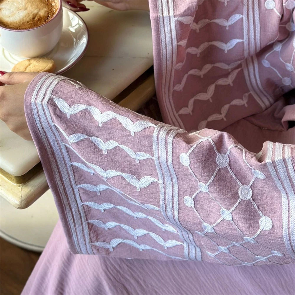 Butterfly Embroidered Open Kimono Abaya Dubai Luxury 2024 Islam Muslim Kaftan Modest Dress Kebaya Damen Robe Abayas For Women.