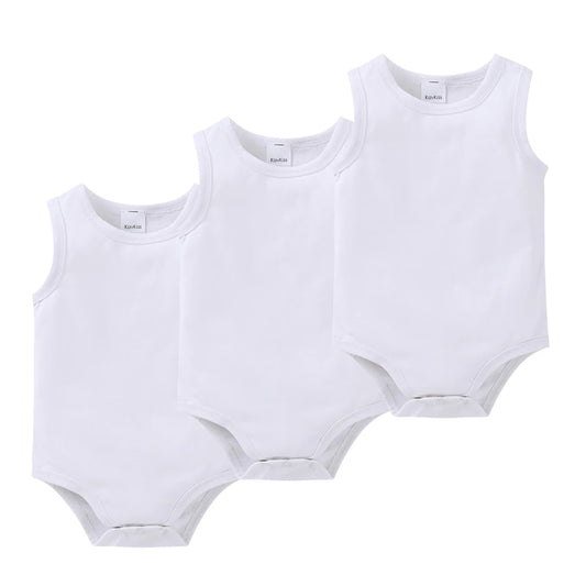 2025 Kleinkind Baby Mädchen Jungen Body 100 % Baumwolle 1 Stück 2 Stück 3 Stück Sling Weste Design Neugeborene Kleidung.